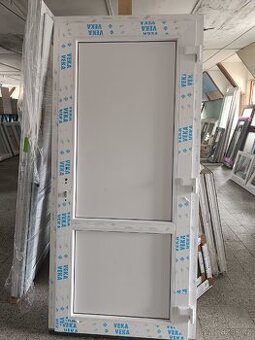Dveře PVC Veka 1000x2150, bílé, nové, plné