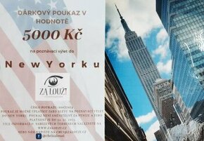Dárkový poukaz na výlet do New Yorku