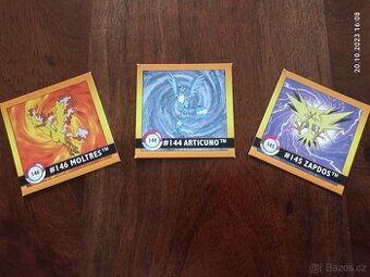 Pokémon samolepky Artbox 1999