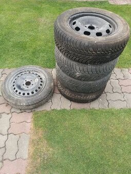 Prodám plechové + pneu 195/65 R15 + rezervu