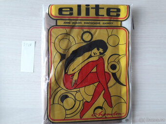 Punčochové kalhoty - silonky Elite Borisa - hnědé, retro - 1