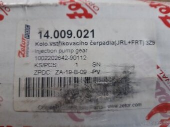 Kolo vstřikovacího čerpadla Zetor