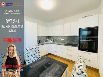 Pronájem, byt 2+1 s terasou, 58,1 m2, garážové stání, Olomou