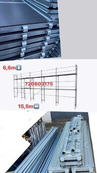 Prodám lešení 102m2 ( sada výška 6,6m x 15,5m delka(