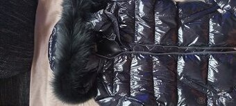 Dámská nová lesklá černá zimní bunda PHILIPP PLEIN XL