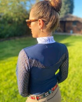 Závodní jezdecké tričko s dlouhým rukávem