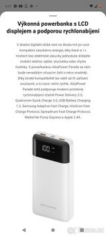 Power banka Alza power parade 30000 mAh nová