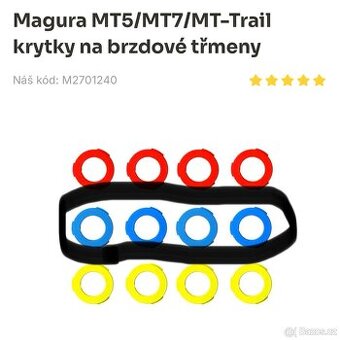 Magura brzdové krytky MT5 MT7 MT-Trail modré / color rings