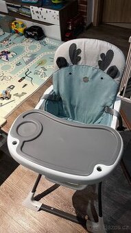 ECOTOYS Jídelní židlička zelená