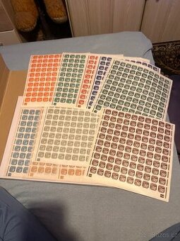 Komplet archu Novinové plus lipové listí a vzácnost města