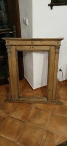 Velké zrcadlo dub 100x110 cm