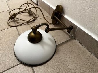 Lampa mosazná, nástěnná - 1