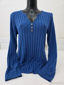 Dámský svetřík / triko s knoflíčky - M-M/L