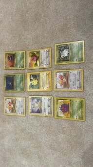 Pokémon karty vintage 9ks