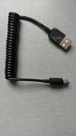 spirálový kabel USB-A USB-C