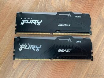 DDR5 paměti Kingston FURY Beast RGB 6000MT/s