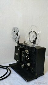 SLEVA Starožitná kompaktní filmová promítačka štítek Primosa - 1