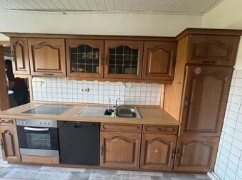Rustikální kuchyňská linka masiv - dub, se spotř., 4058