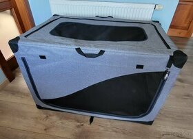 Přepravka pro psy nylon šedá XXL