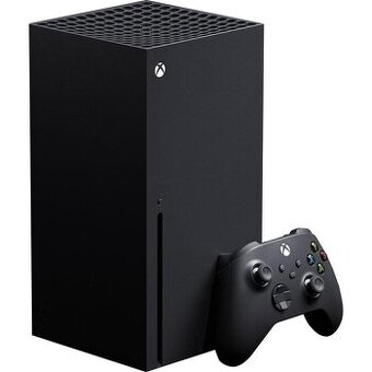 Xbox Series X s originálním ovladačem a příslušenstvím