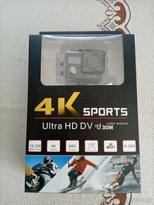 AKČNÍ KAMERA 4K ULTRA HD s podporou WIFI NOVÁ NEZOZBALENÁ