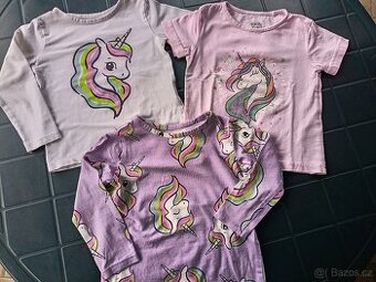 3 ks set Trička Jednorožec 92