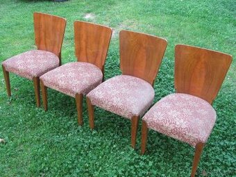 Židle lízátka / Halabala / 4ks / k renovaci