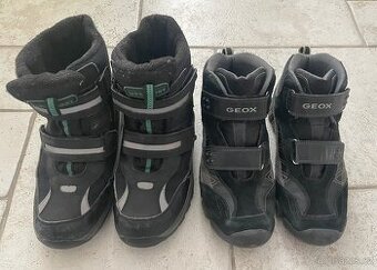 Dvoje zimní boty, vel. 38 a 38 a 1/2