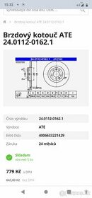 Brzdové kotouče Peugeot 508