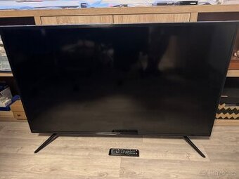 Smart TV LED Samsung 4K 48 palců - pruh na obrazovce