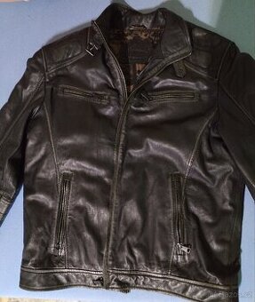 Kožená pánská bunda