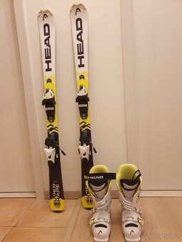 HEAD SUPERSHAPE TEAM 125cm + Lyžáky 24,5cm