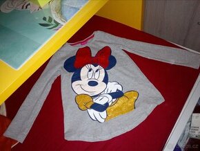 Prodam triko s Minnii,dl.ruk.122 Nove,pekne,Disney