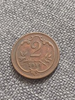 2 haléř 1914 FJI RU