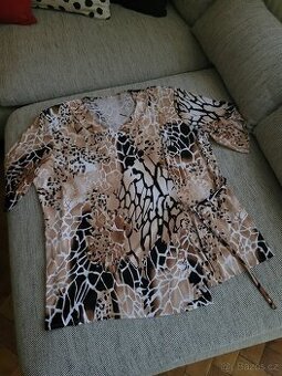 Dámská vzorovaná halenka zn. Wera, vel. 5XL