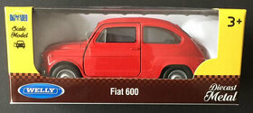 Welly Old Timer Fiat 600 červený
