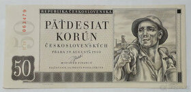 Bankovka 50 Korun Československo 1950