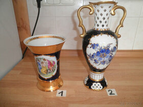 Porcelánové vázy Leander a Royal Dux
