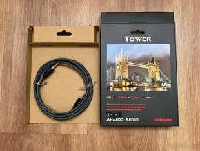 Audioquest Tower JJ 2m - kabel audio 1x3.5mm jack - 1x3.5mm