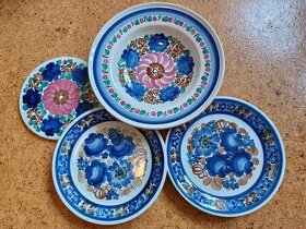 Ozdobné talíře, malované talíře, Fajans, Polsko