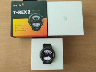 Trochu nošené hodinky Amazfit T-Rex 2 Black, pěkné