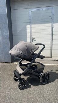 Kočárek pro 1 nebo 2 děti Geo3, pure grey + příslušenství