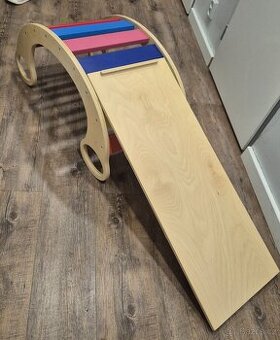 Montessori houpačka + prkno (skluzavka)