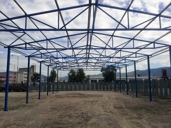 Ocelová konstrukce haly - priehradová 5x12x30 m
