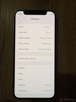 Prodám  iPhone 12 mini 128GB