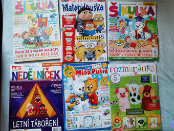 Dětské časopisy - Dráček, Pusík, Rozmarýnka, Šikulka, ABC...