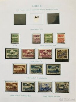 Poštovní známky ČSR letecké