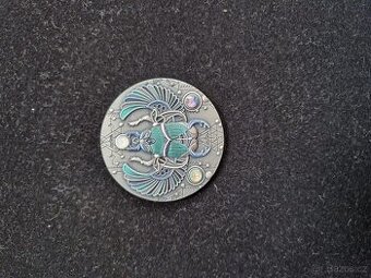 Stříbrná mince Skarabeus Křišťál 2 Oz 2021 Antique Standard