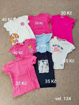 Dívčí trička krátký rukáv