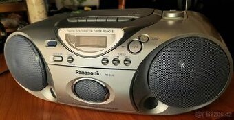 Boombox–přenosný rádio-CD-kazeťák Panasonic RX-D19 2+1Repro